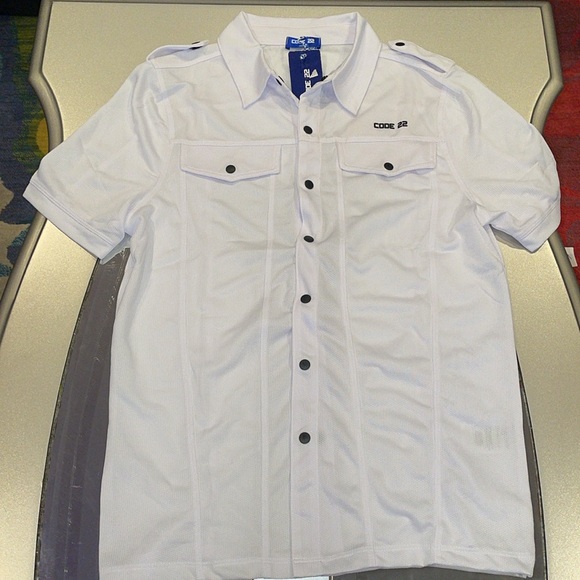 Code 22 short sleeve button up shirt. - Picture 2 of 5